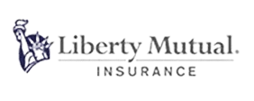 A green background with the words liberty mutual insurance in white.